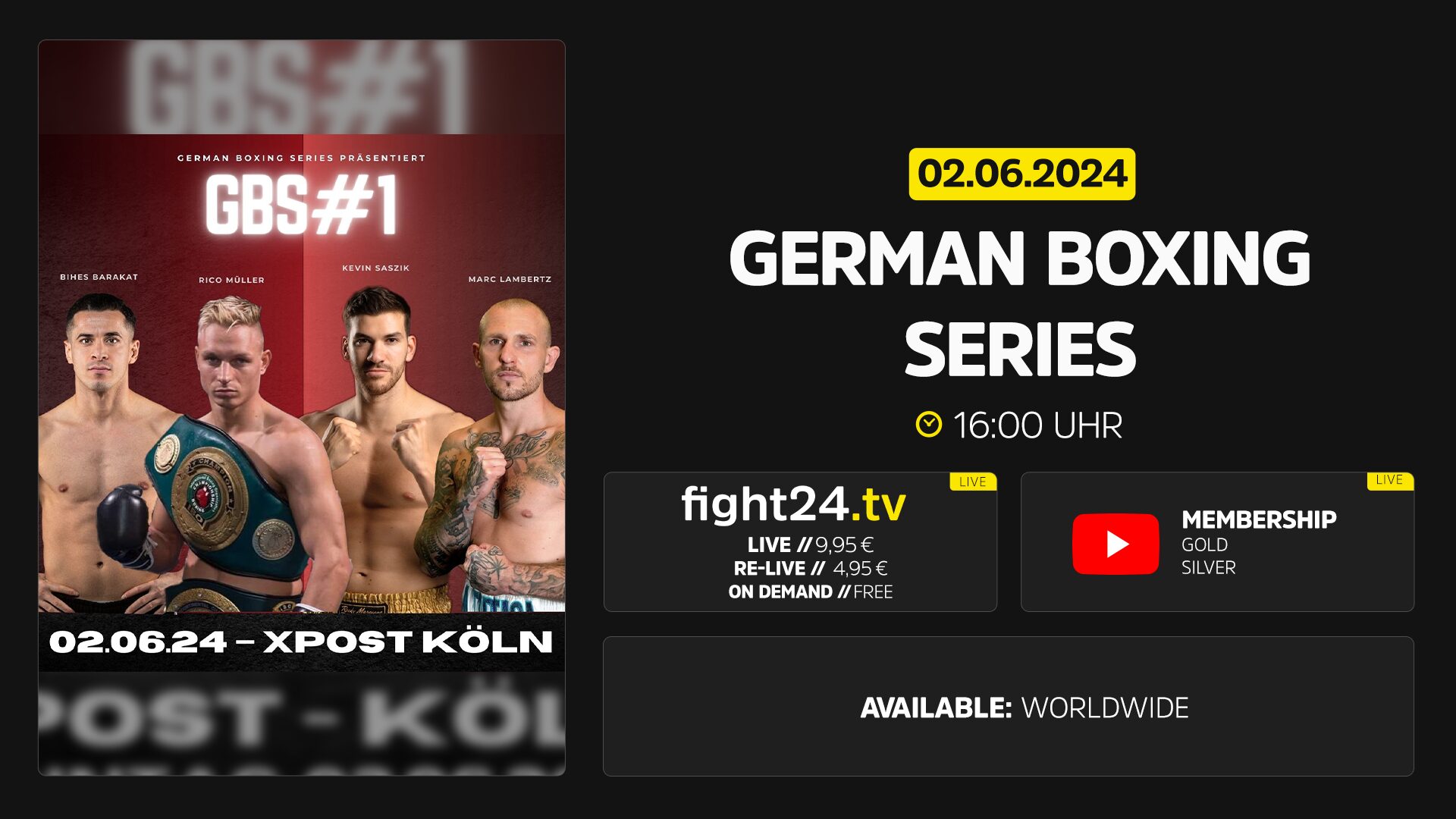 German Boxing Series Livestream