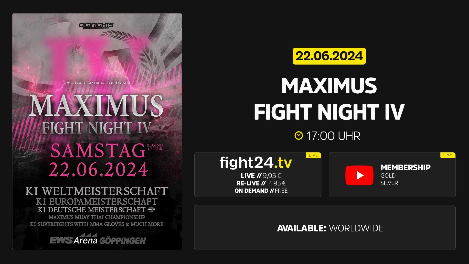 Maximus Fight Night 4 Livestream