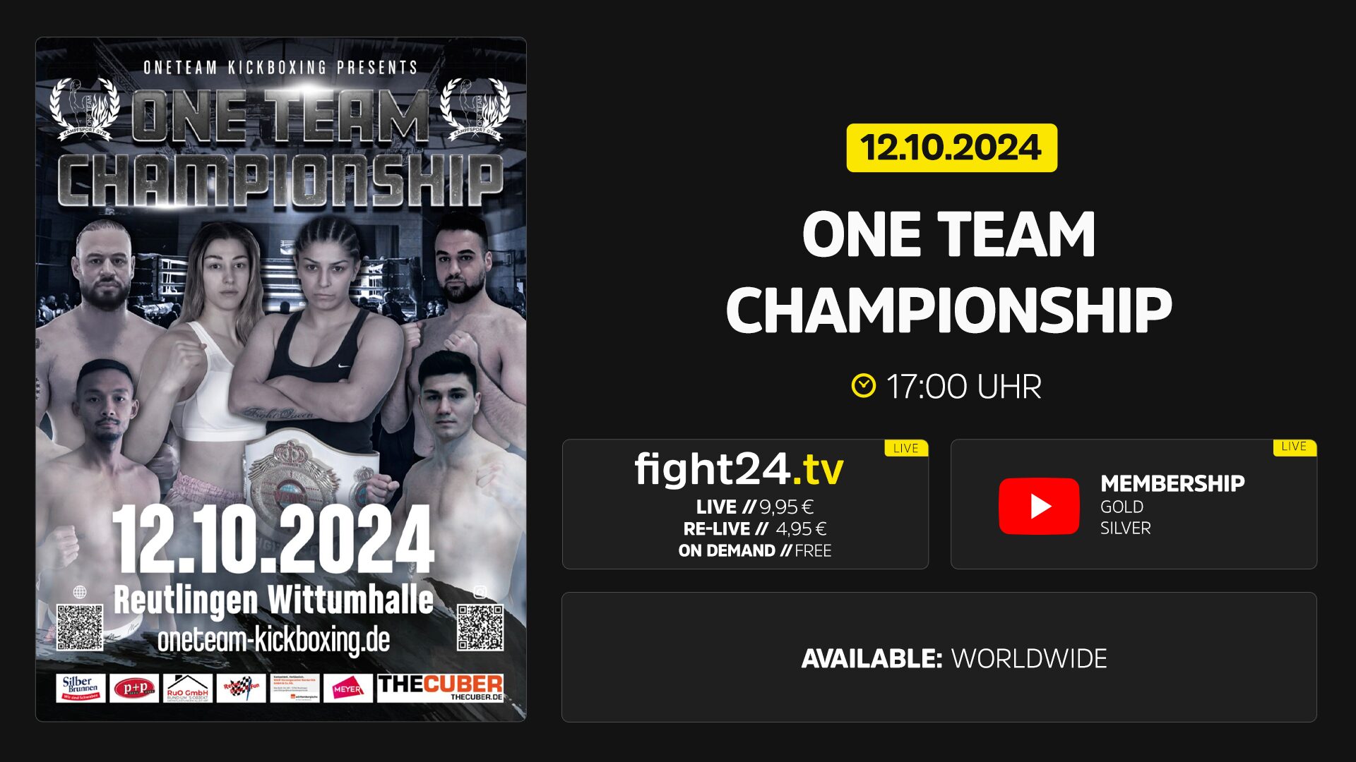 One Team Championship Livestream