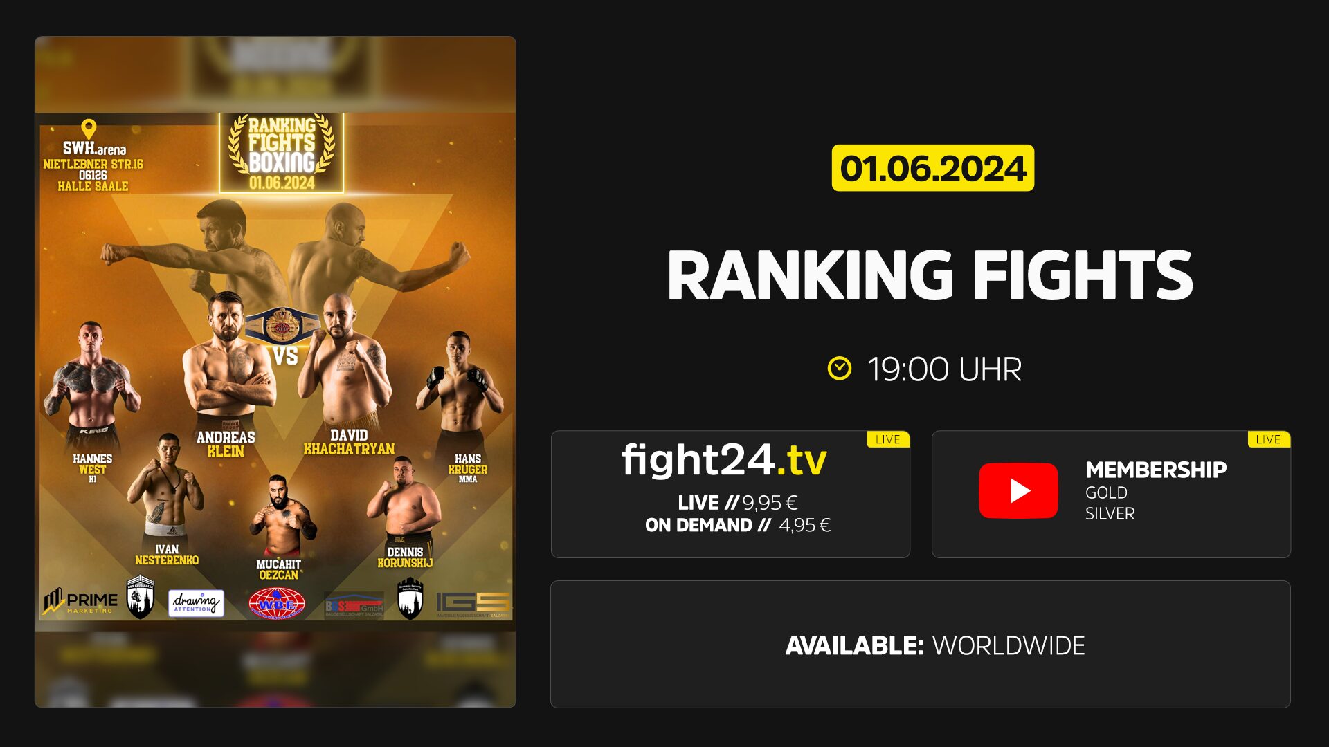 Ranking Fights Boxing Livestream