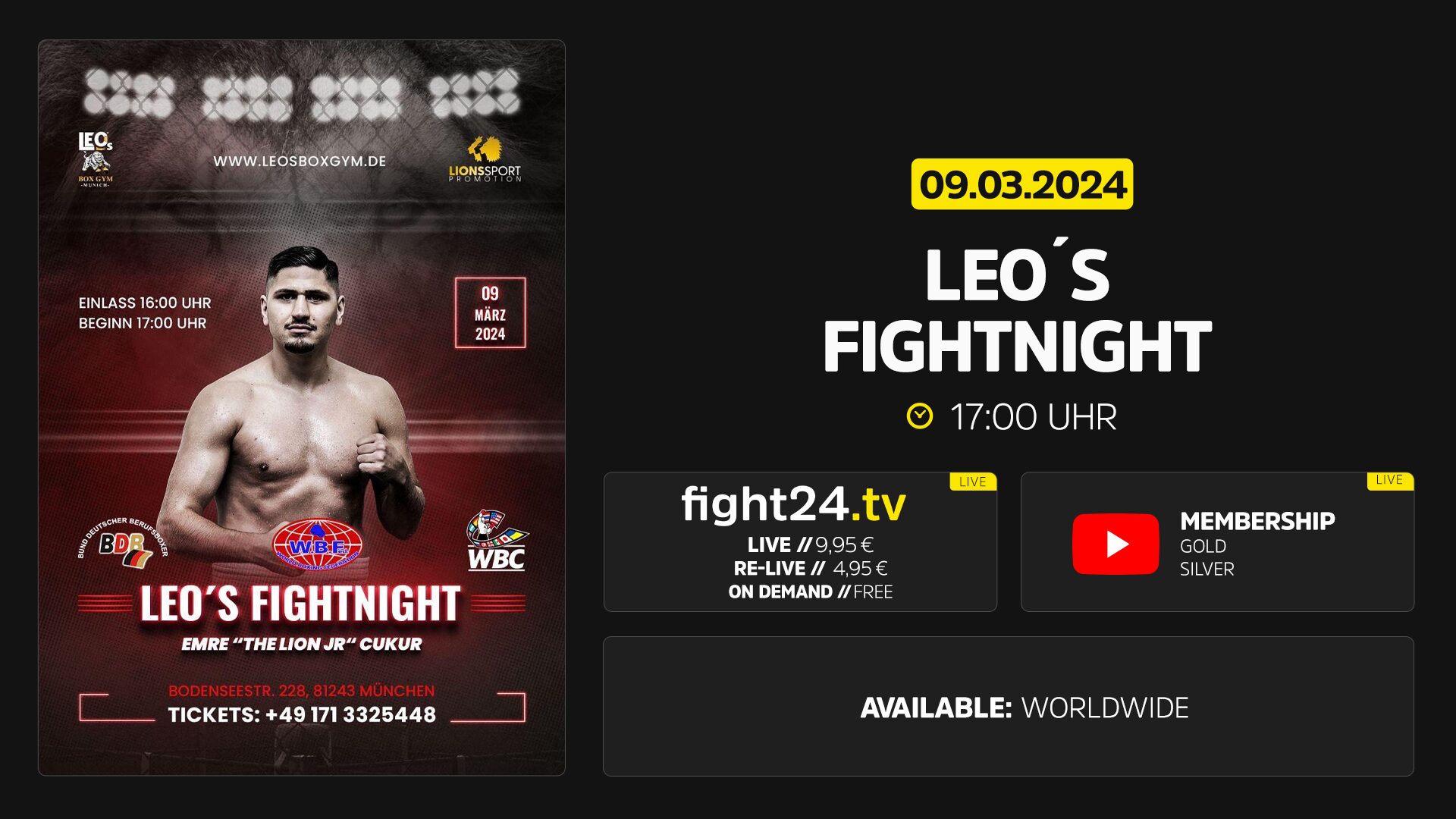 Leos Fightnight Livestream