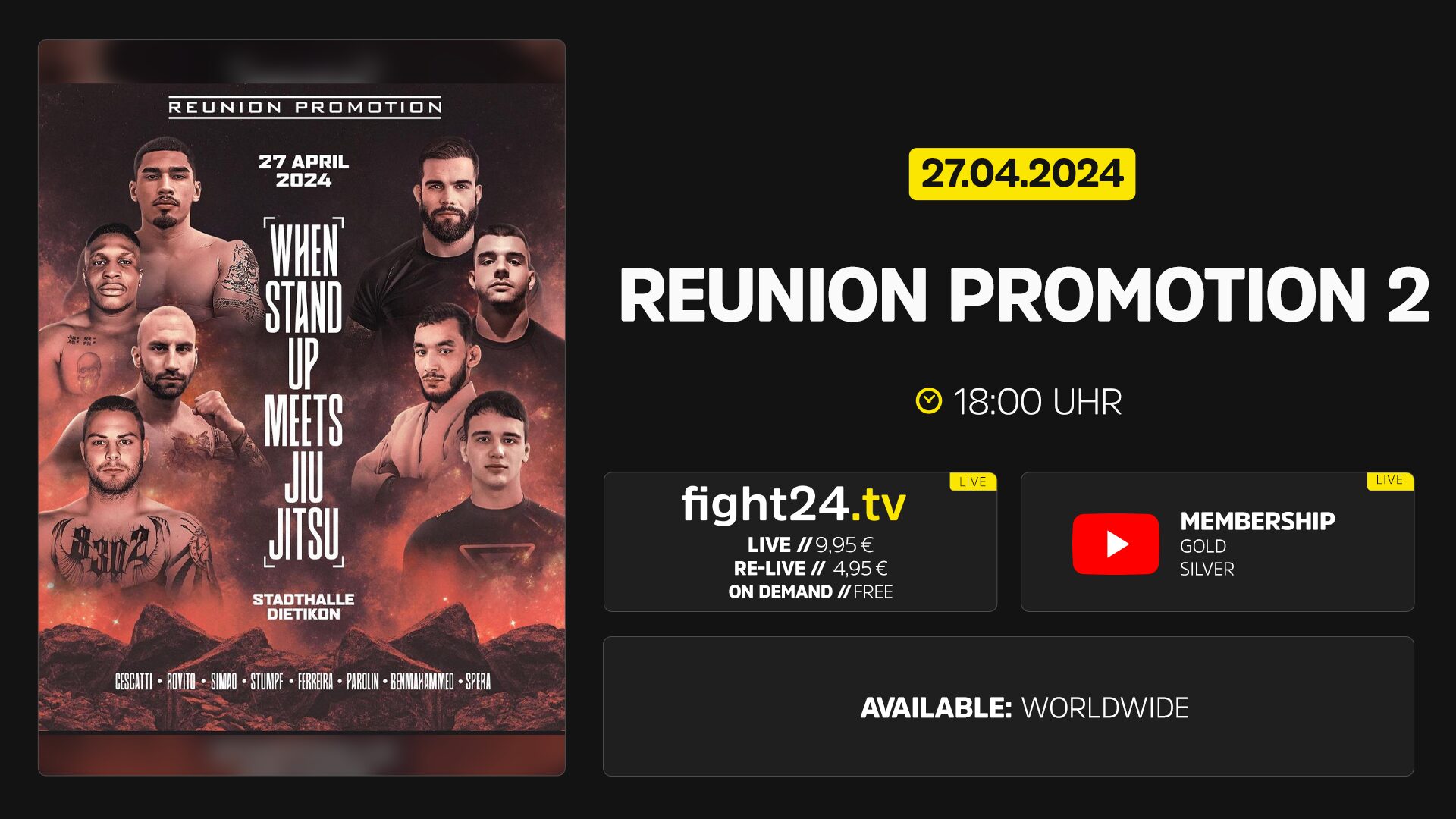 Reunion Promotion 2 Livestream