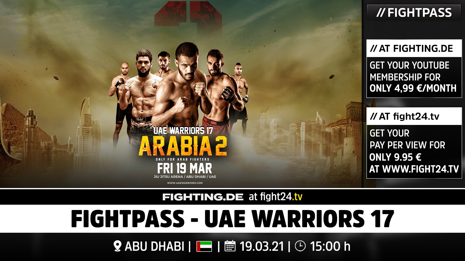 UAE Warriors 17 - Livestream