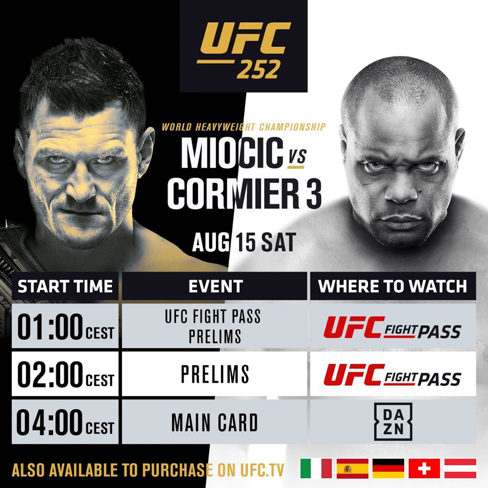 Miocic vs Cormier 3 Livestream