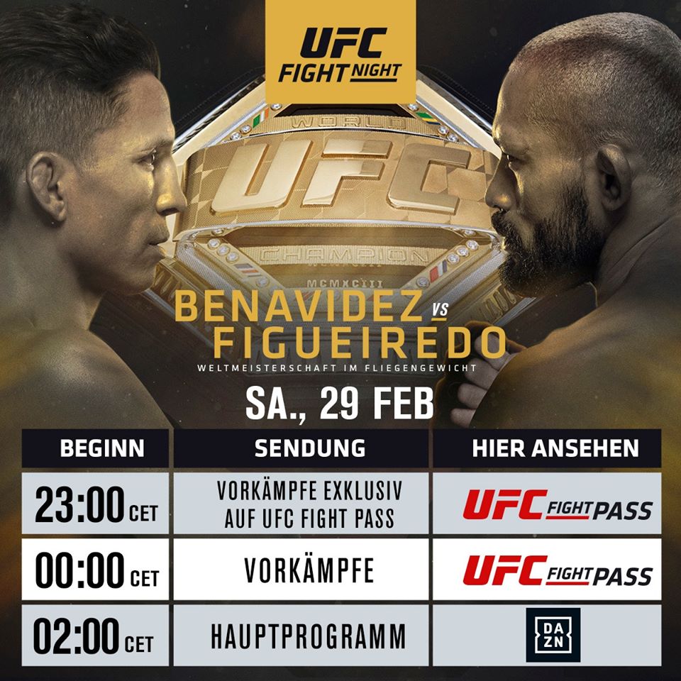 UFC Fight Night - Benavidez vs Figueiredo DAZN