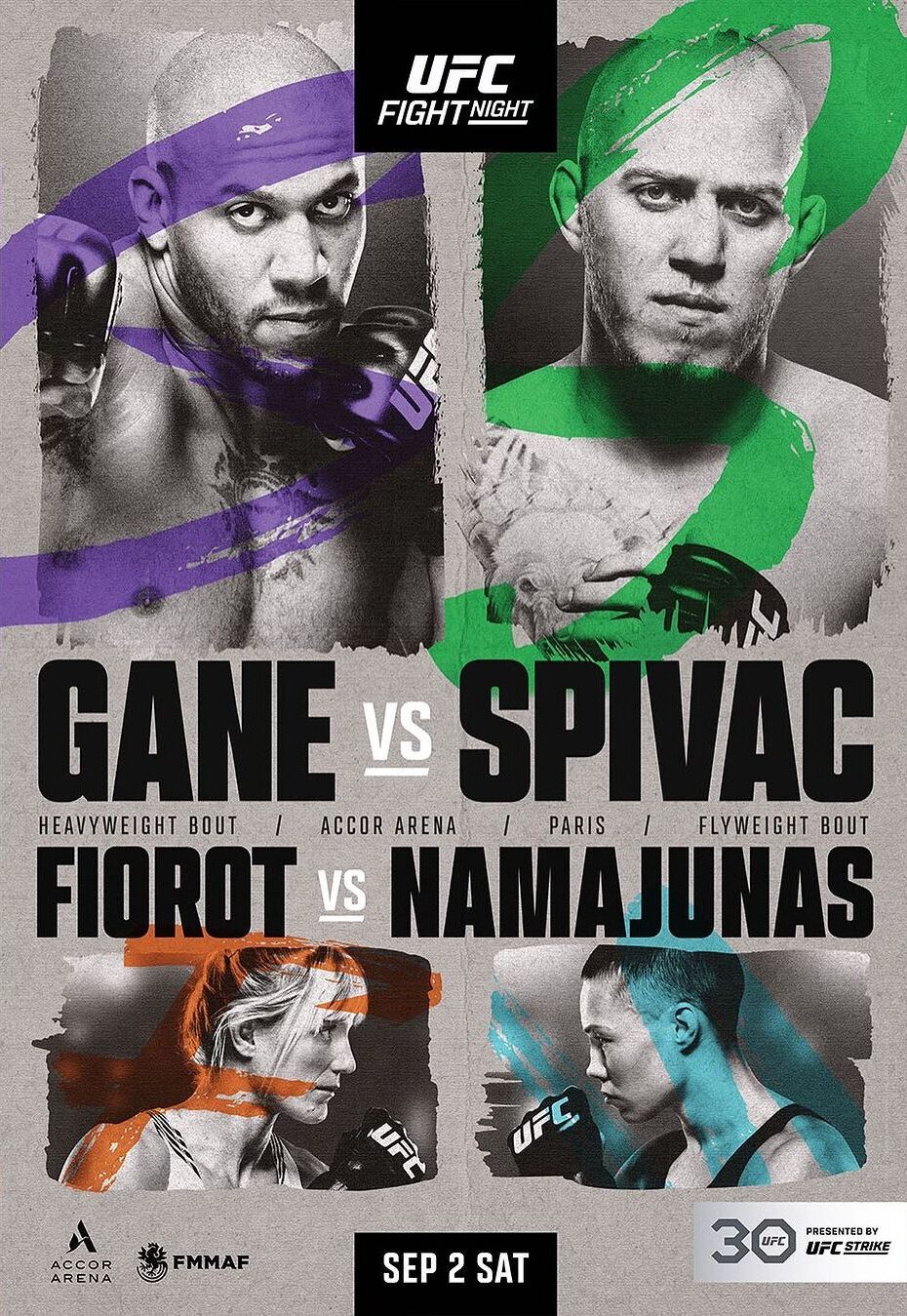 UFC Paris 02.09.2023 www.fightevents.de