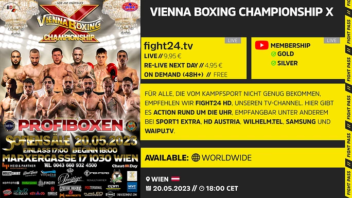 Vienna Boxing Championship 10 Livestream